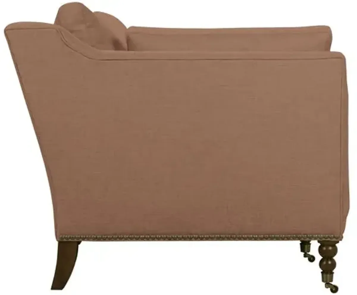 Margot 90" Linen-Blend Sofa