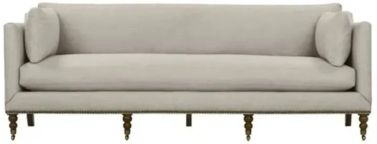 Margot 90" Linen-Blend Sofa