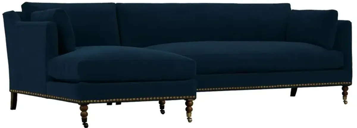 Margot Velvet Sectional Chaise