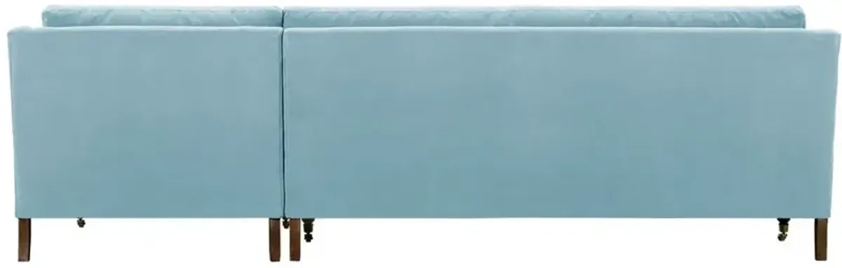 Margot Velvet Sectional Chaise