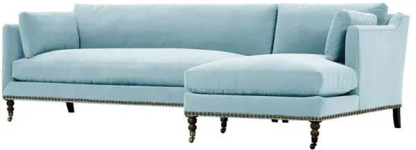Margot Velvet Sectional Chaise