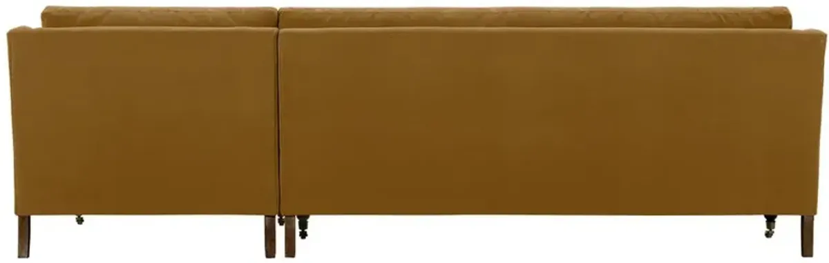 Margot Velvet Sectional Chaise