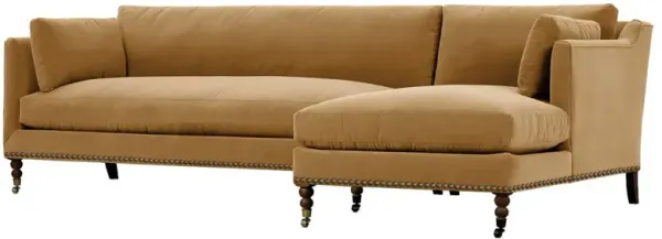 Margot Velvet Sectional Chaise