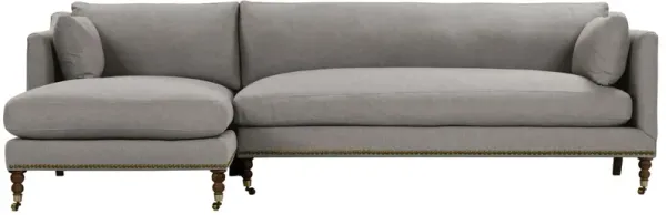 Margot Performance Linen-Blend Sectional Chaise