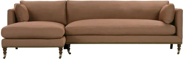 Margot Performance Linen-Blend Sectional Chaise