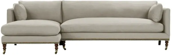 Margot Performance Linen-Blend Sectional Chaise
