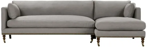 Margot Performance Linen-Blend Sectional Chaise