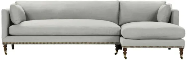 Margot Performance Linen-Blend Sectional Chaise