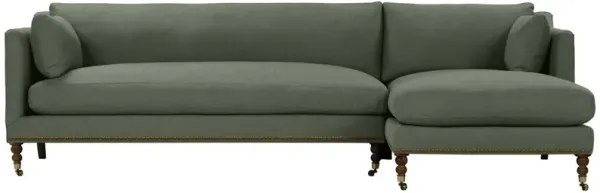 Margot Performance Linen-Blend Sectional Chaise