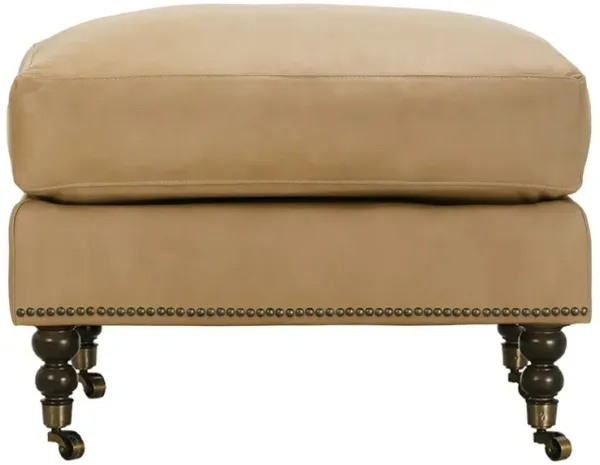 Margot Leather Ottoman