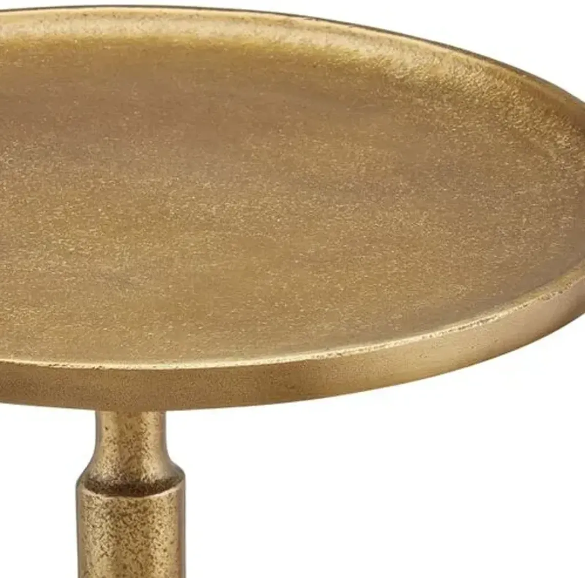 Pascal Accent/Drink Table - Gold - Currey & Company