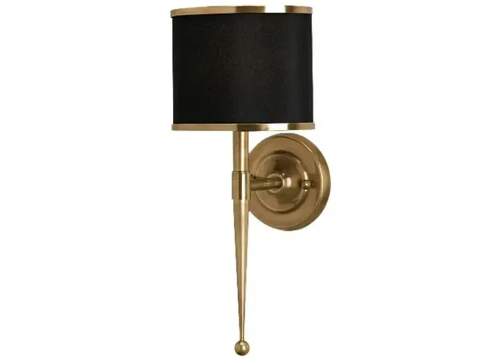 Primo Wall Sconce - Black/Brass - Currey & Company