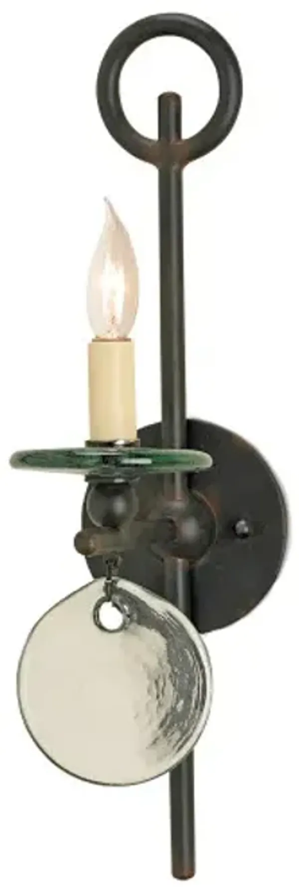 Sethos Wall Sconce - Old Iron - Currey & Company - Black