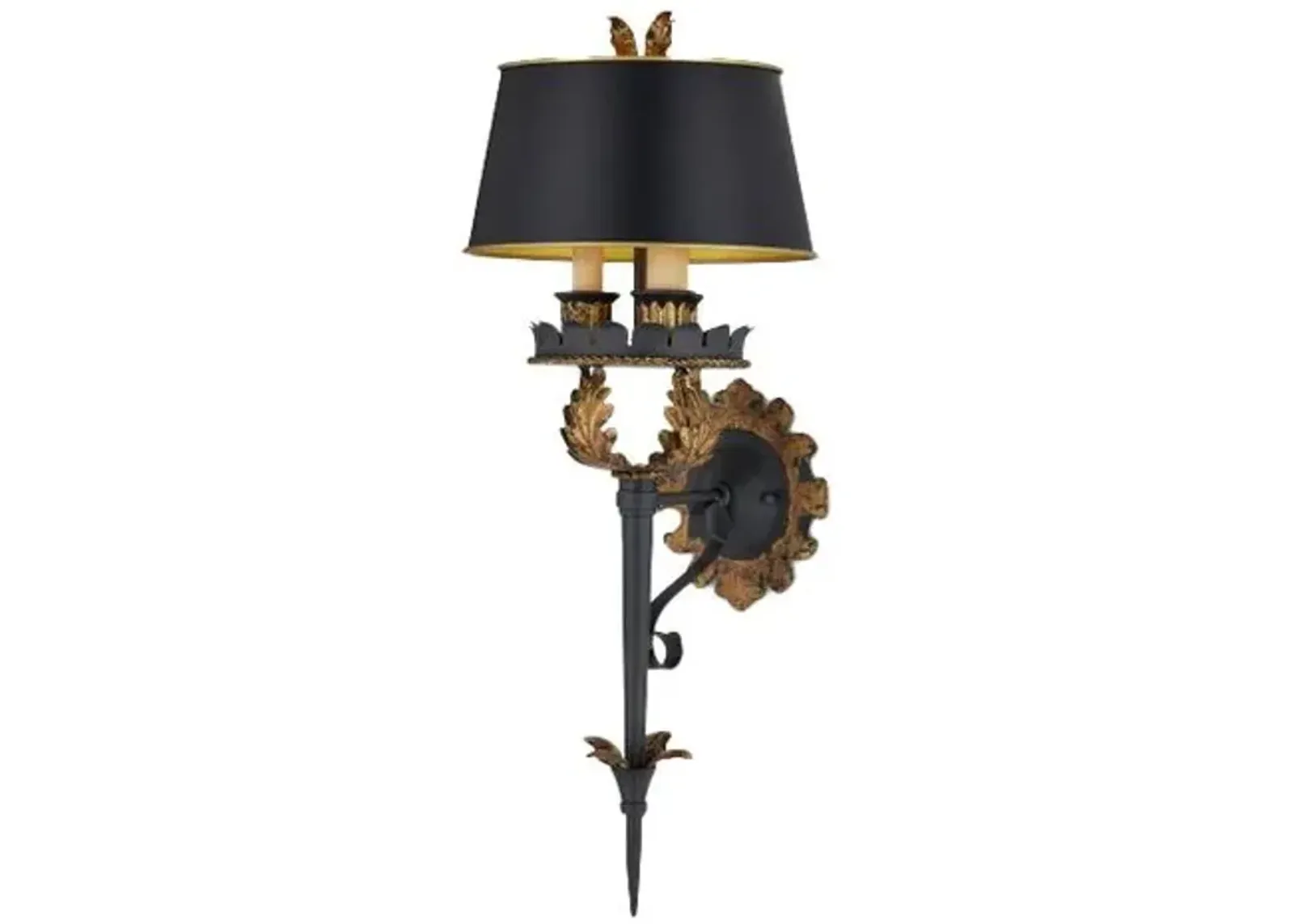 The Duke Wall Sconce - Zanzibar Gold - Currey & Company