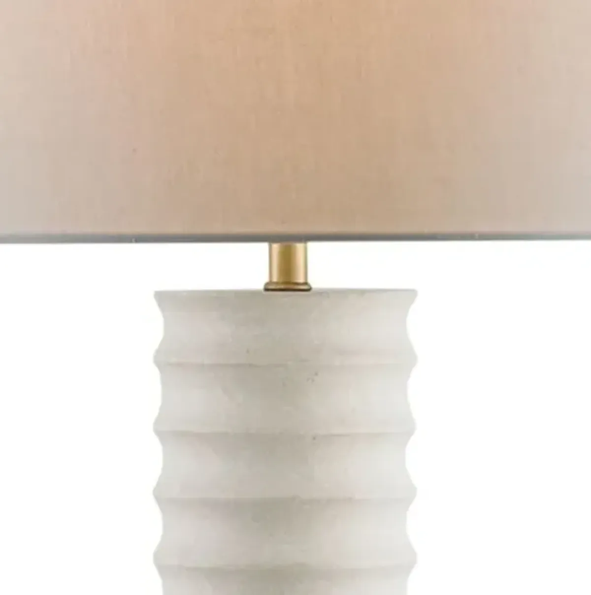 Snowdrop Table Lamp - White - Currey & Company