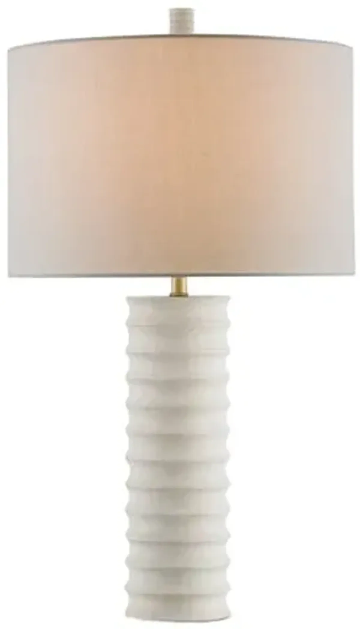 Snowdrop Table Lamp - White - Currey & Company