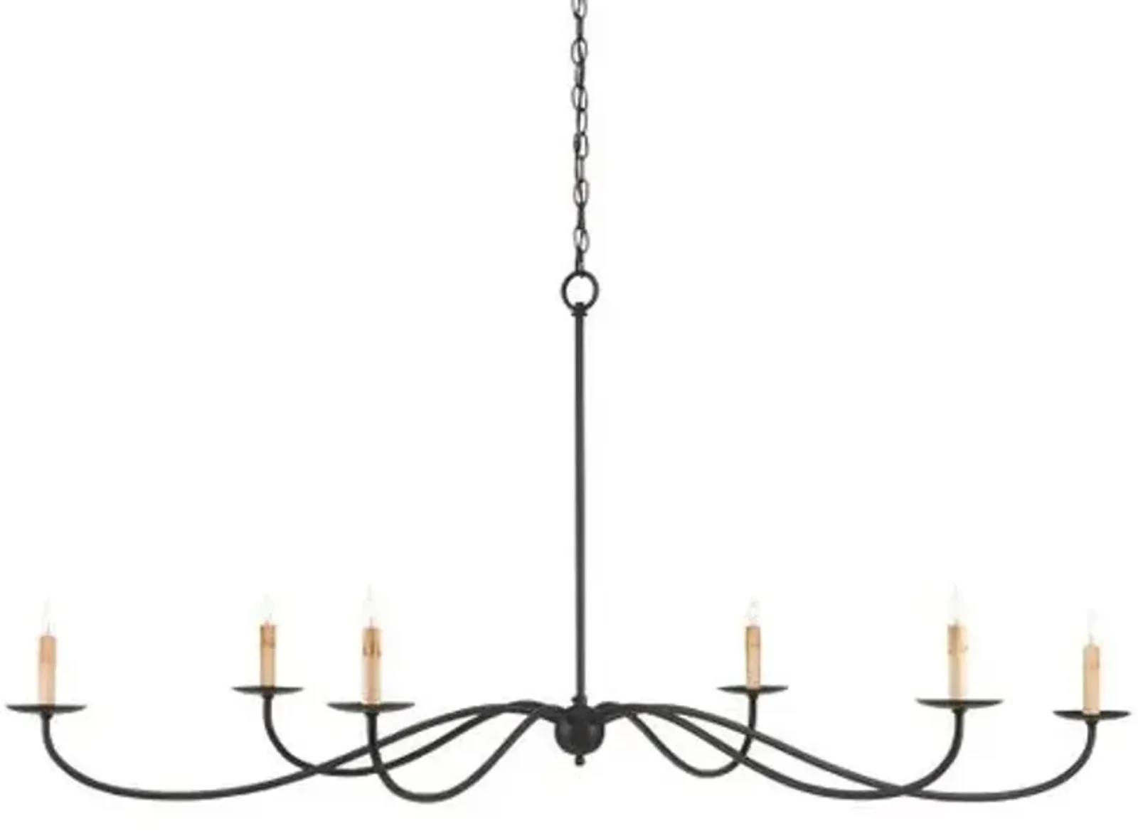 Saxon Large Chandelier - Zanzibar Black - Currey & Company