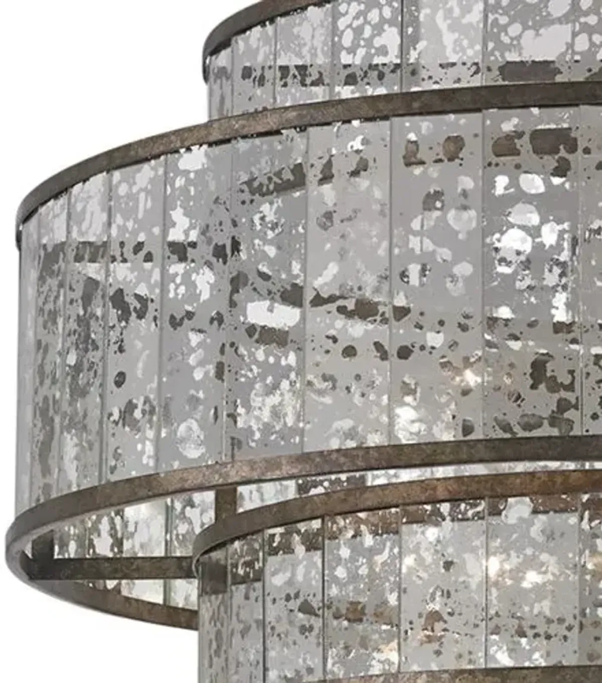 Fantine Large Chandelier - Pyrite Bronze - Currey & Company - White