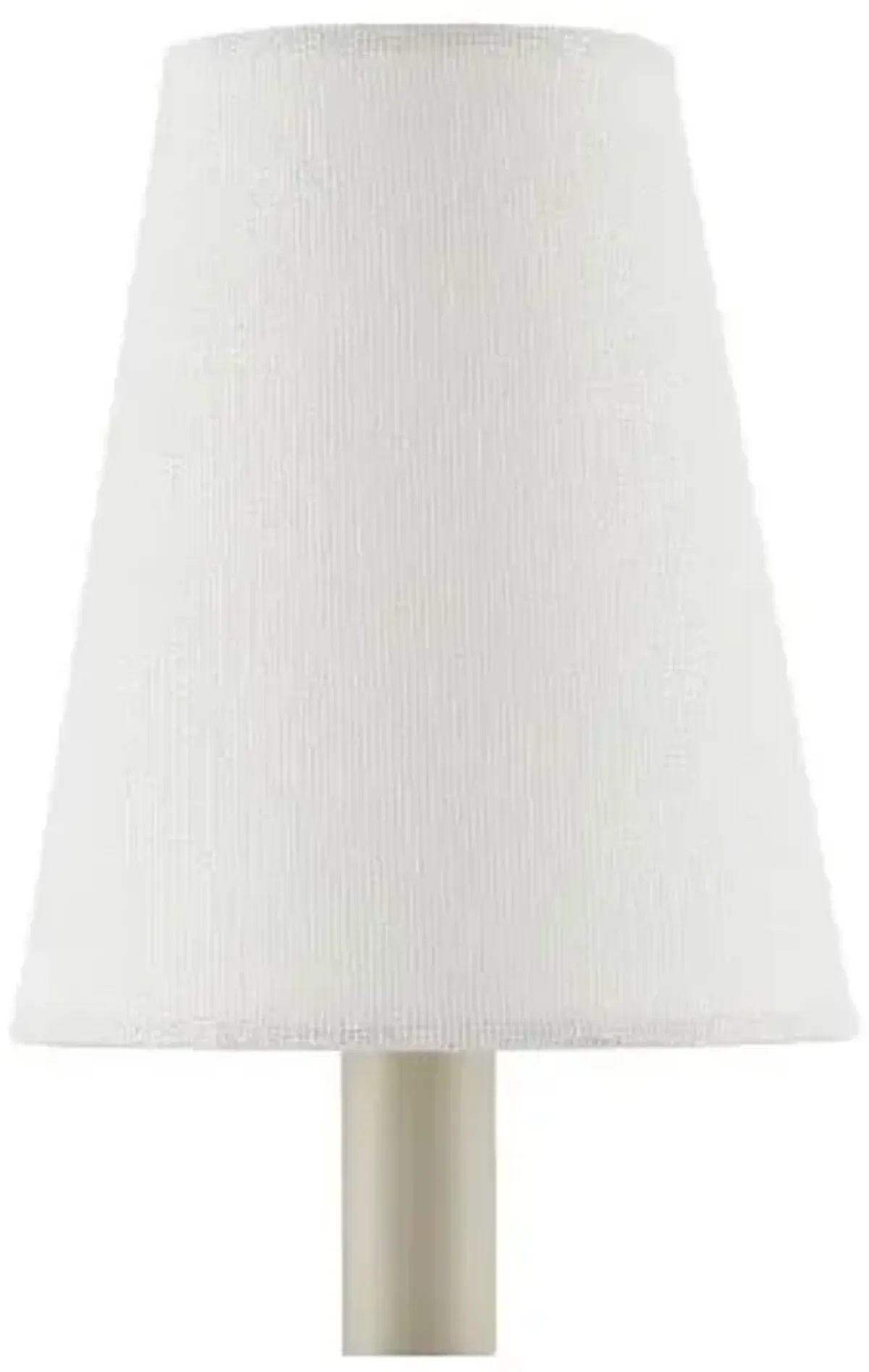 Grasscloth Tapered Chandelier Shade - Currey & Company - Ivory