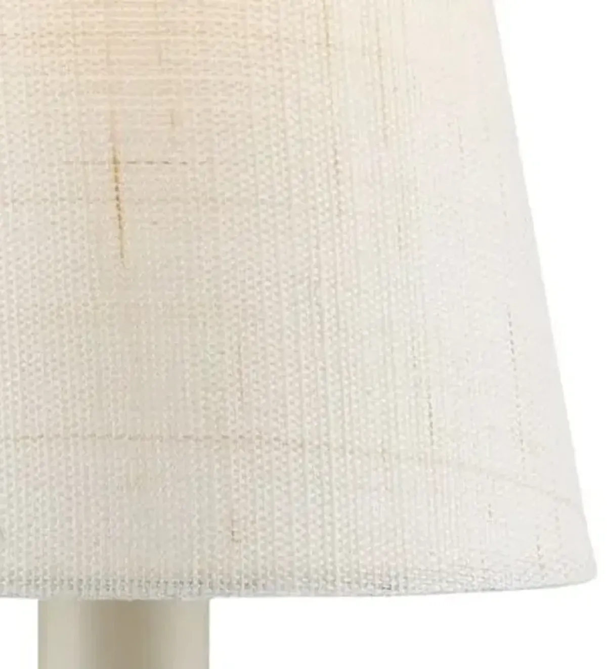 Grasscloth Tapered Chandelier Shade - Currey & Company - White