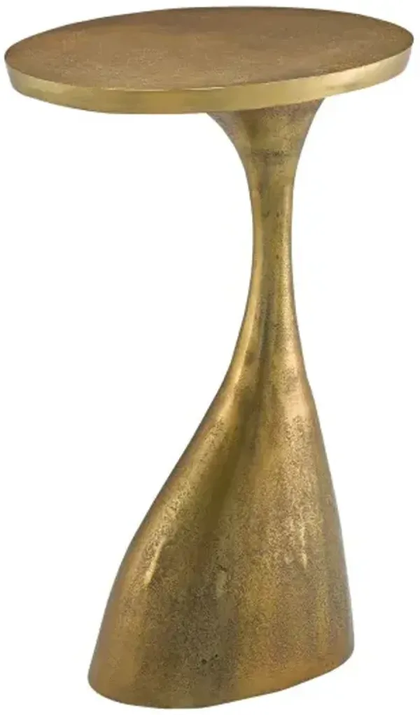 Ishaan Accent/Drink Table - Currey & Company - Gold