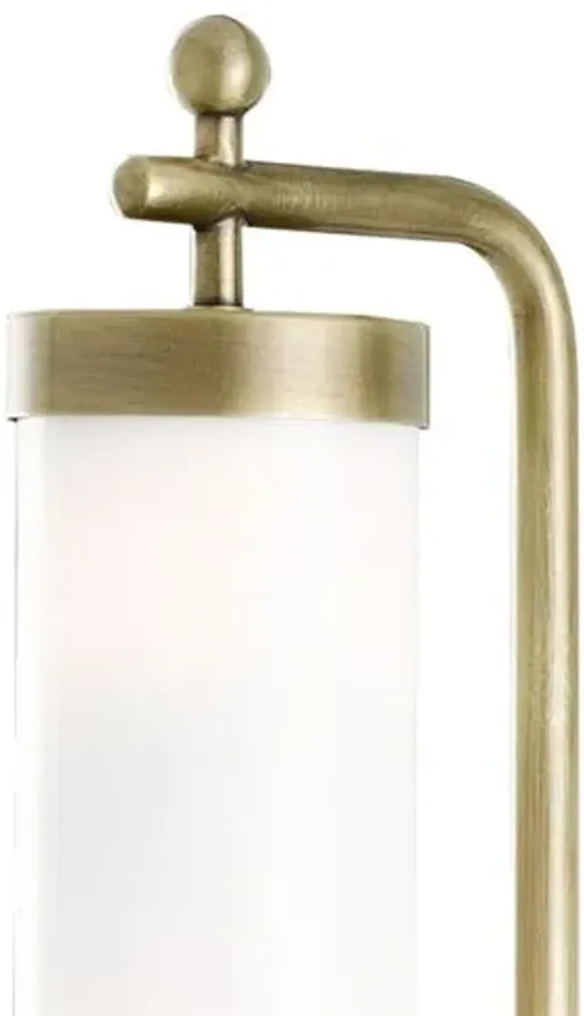 Latimer Wall Sconce - White/Antique Brass - Currey & Company - Gold