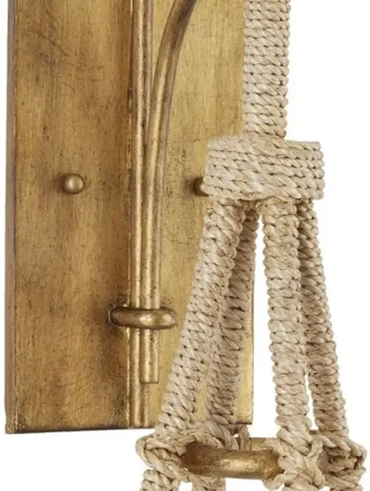 Passageway Rope Wall Sconce - Natural - Currey & Company - Multi