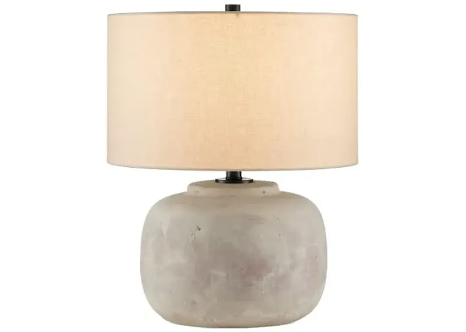 Beton Table Lamp - Antique Earth - Currey & Company - Clear