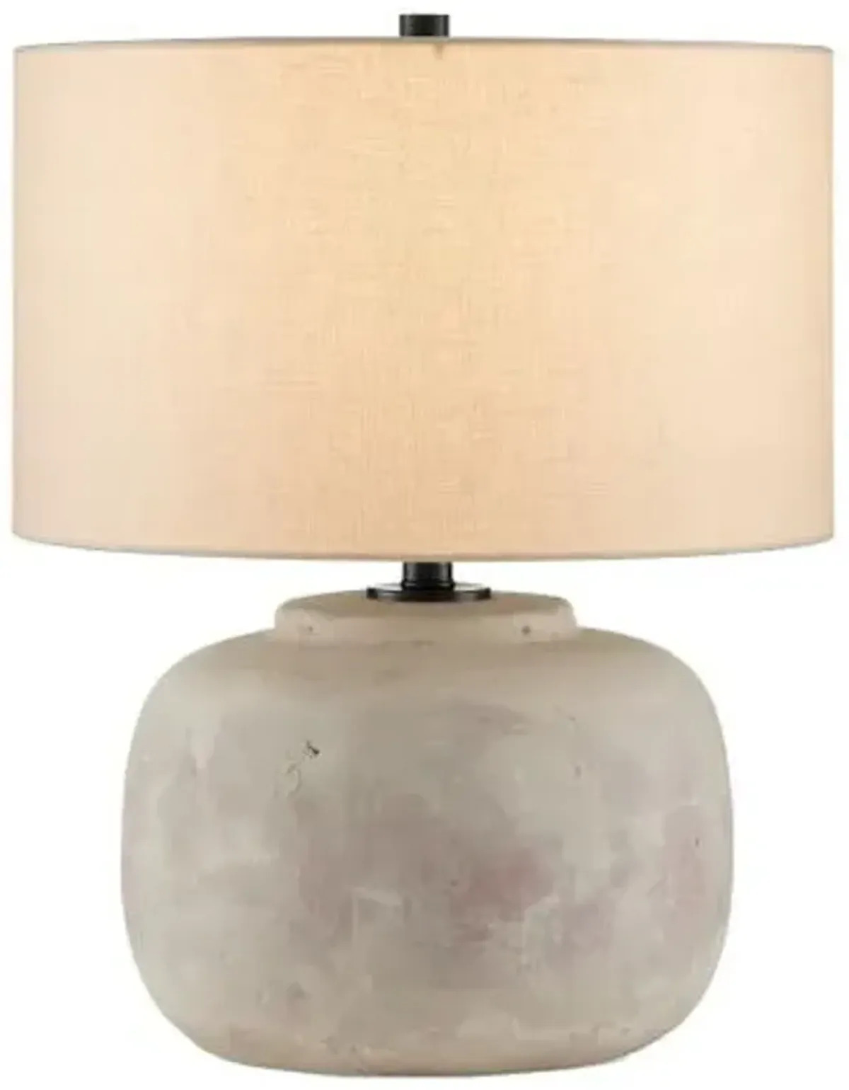 Beton Table Lamp - Antique Earth - Currey & Company - Clear