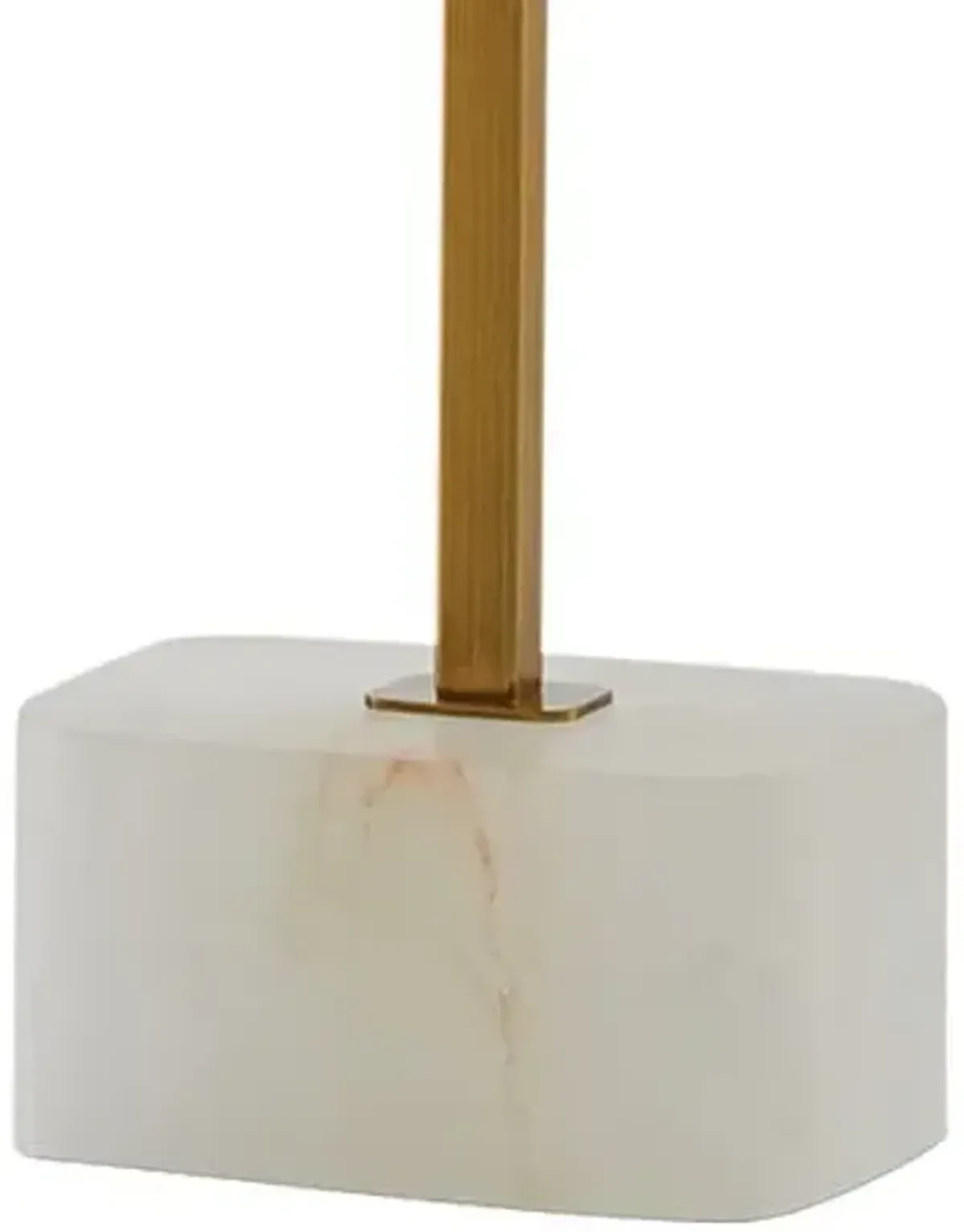 Felix Table Lamp - Natural/Antique Brass - Currey & Company - Beige