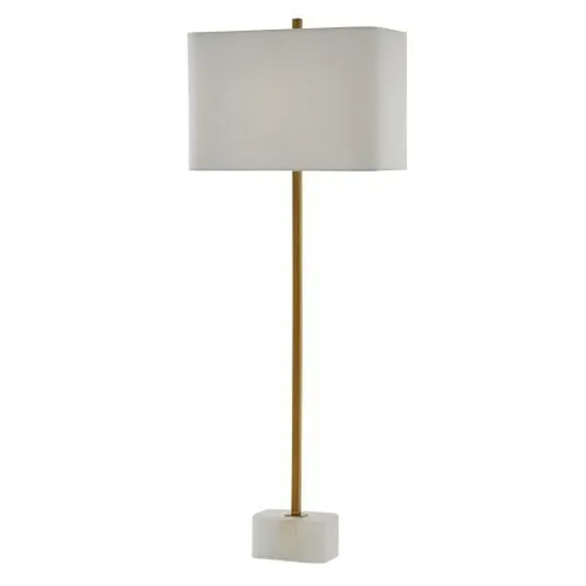 Felix Table Lamp - Natural Alabaster/Antique Brass - Currey & Company - Beige