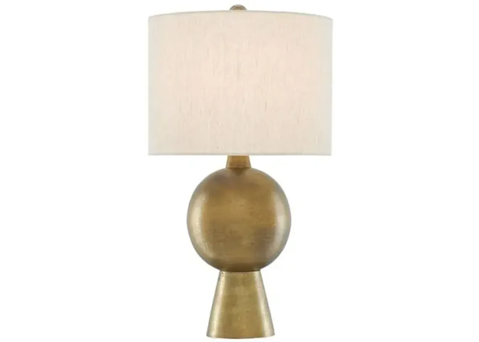 Rami Table Lamp - Antique Brass - Currey & Company - Gold