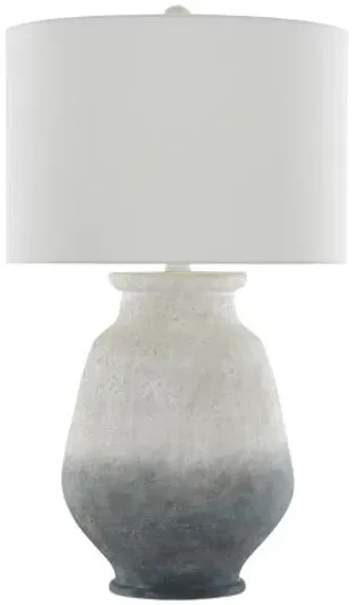 Cazalet Table Lamp - Ash Ivory/Blue/Black - Currey & Company