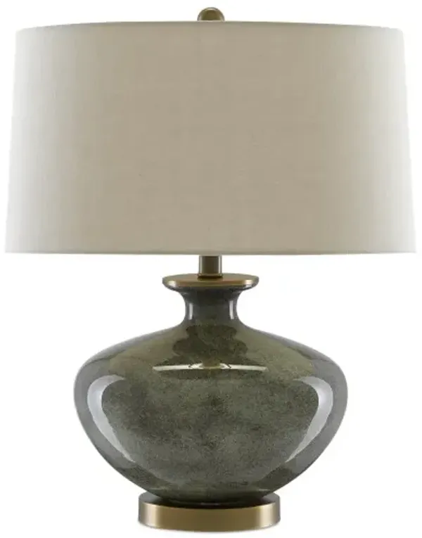 Greenlea Glass Table Lamp - Dark Gray - Currey & Company
