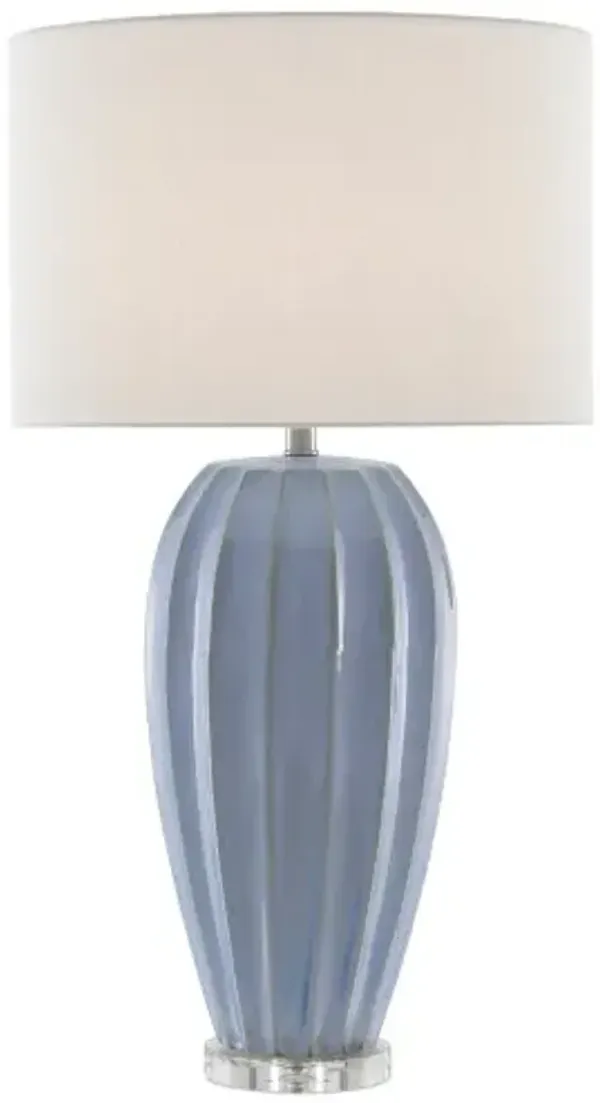 Bluestar Table Lamp - Light Blue/Clear - Currey & Company