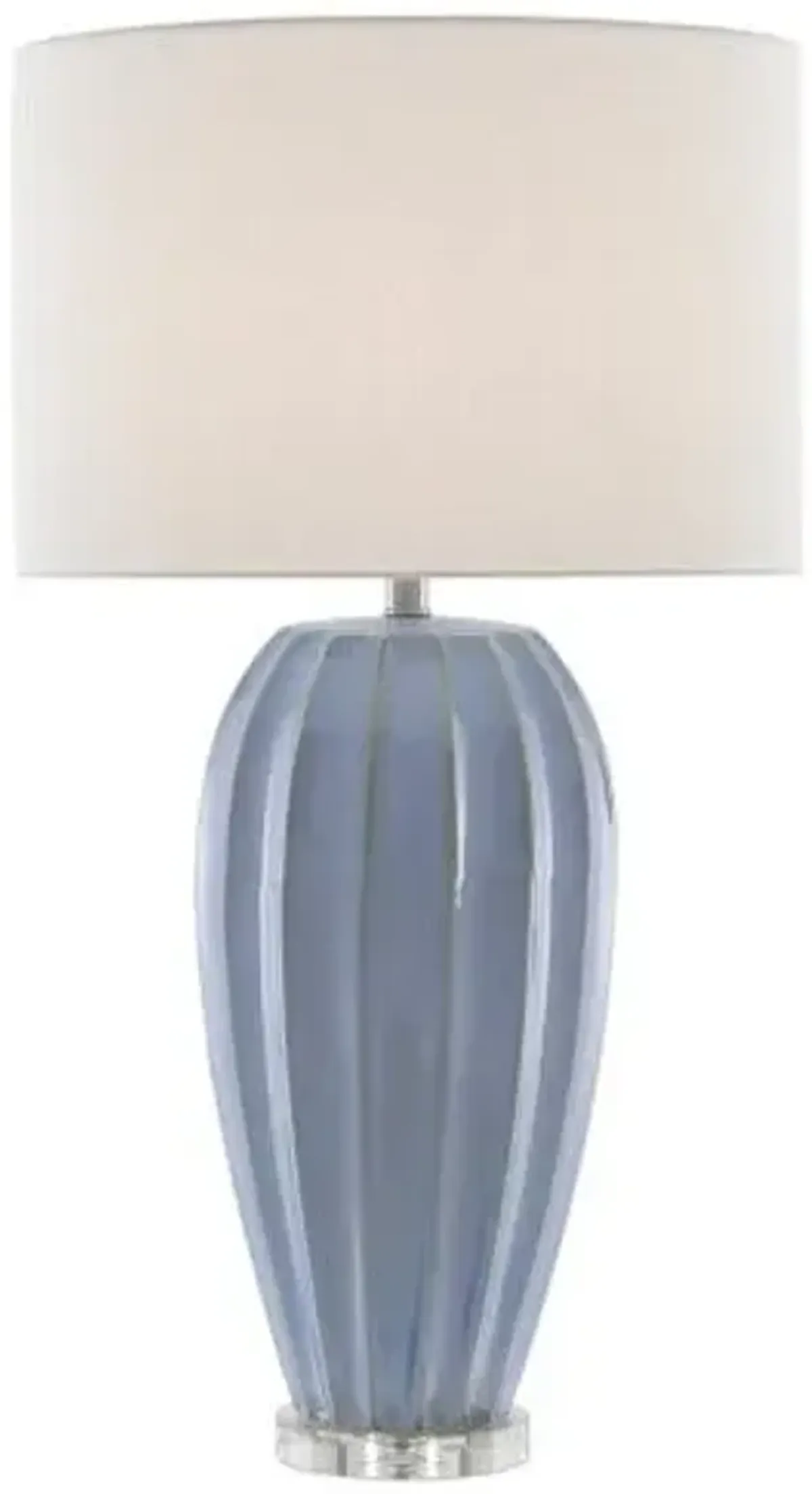 Bluestar Table Lamp - Light Blue/Clear - Currey & Company