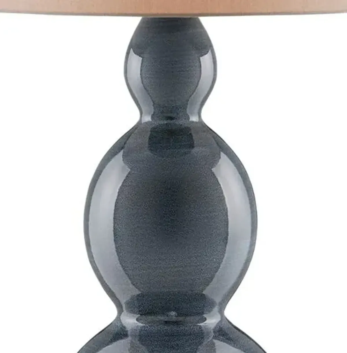 Cymbeline Table Lamp - Steel Blue/Antique Brass - Currey & Company