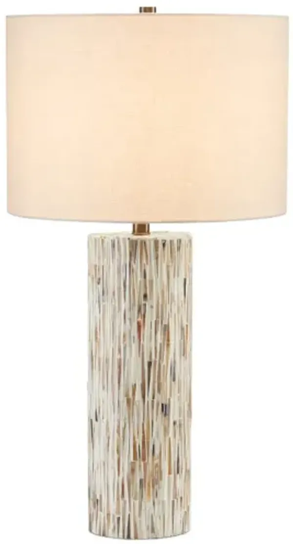 Aquila Table Lamp - Cream/Natural - Currey & Company - Brown