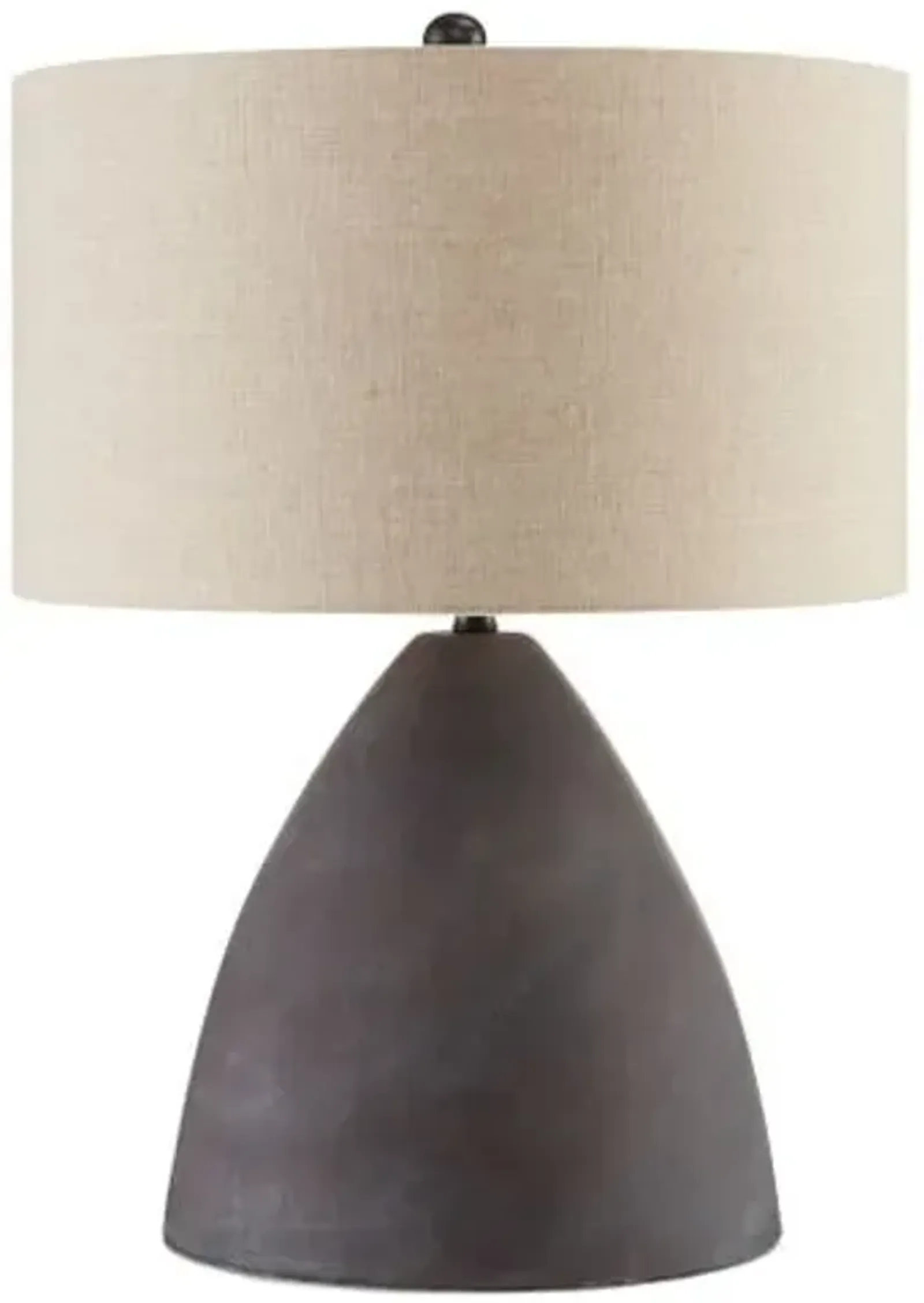 Zea Table Lamp - Antique Black Terracotta - Currey & Company