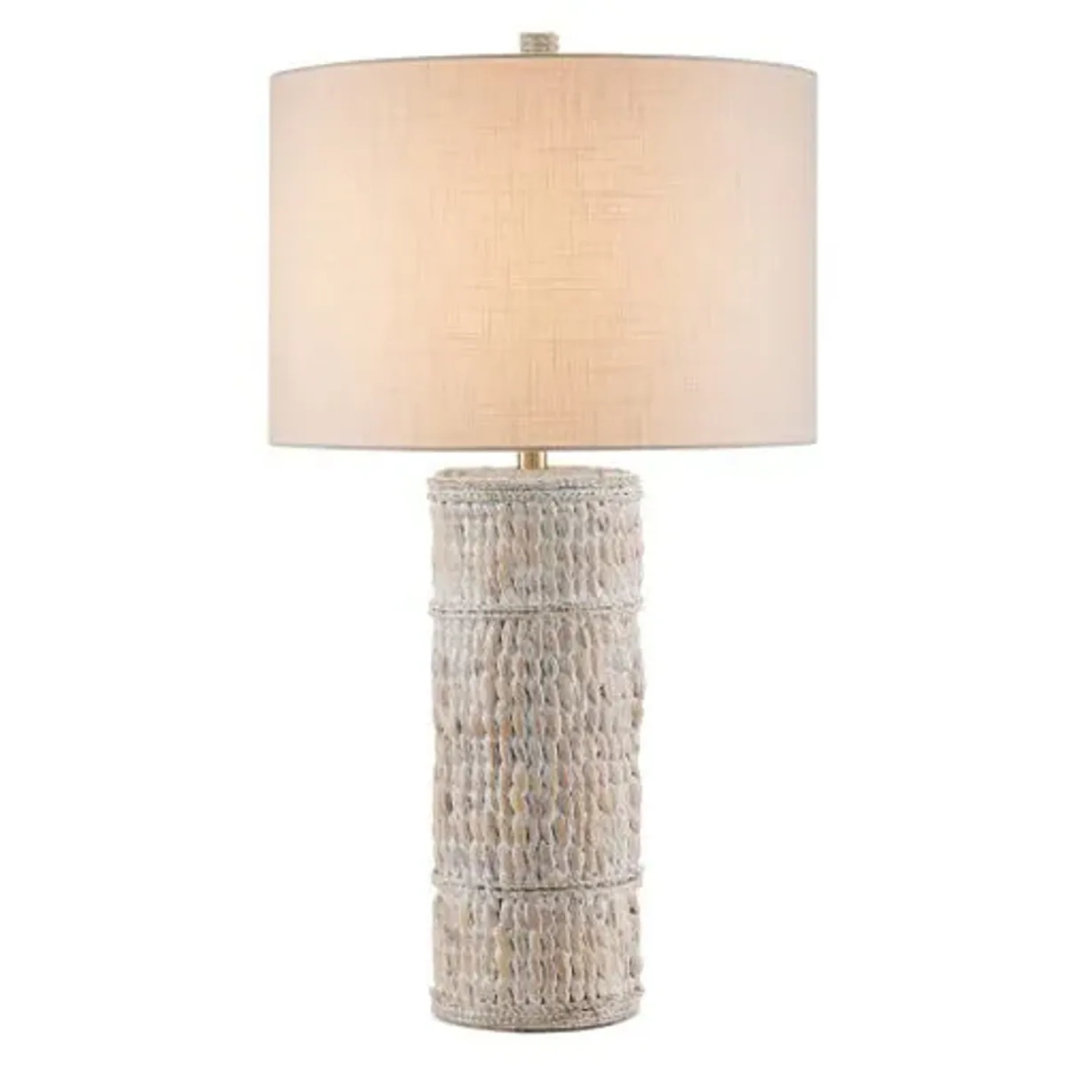 Azores Water Hyacinth Table Lamp - White - Currey & Company