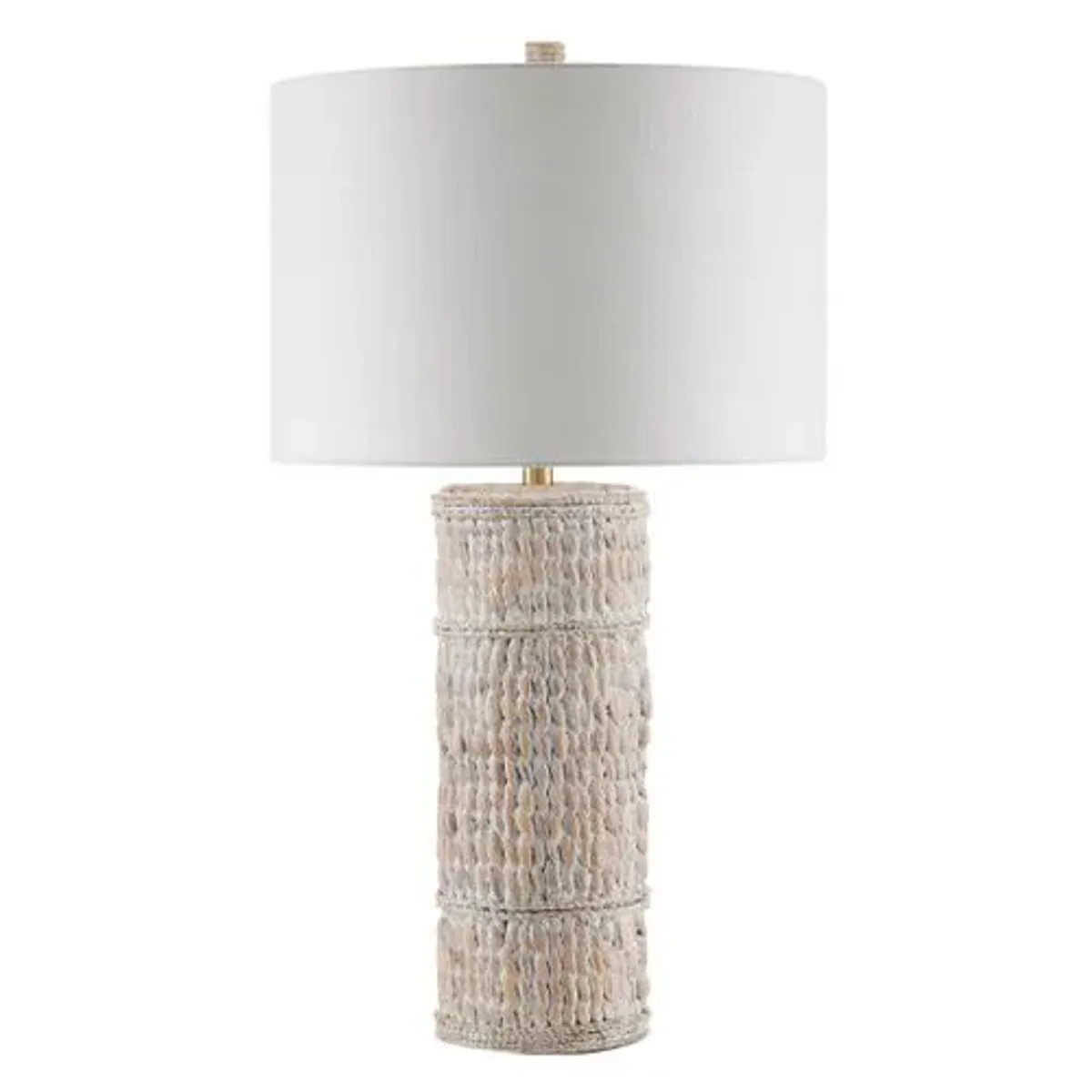 Azores Water Hyacinth Table Lamp - White - Currey & Company