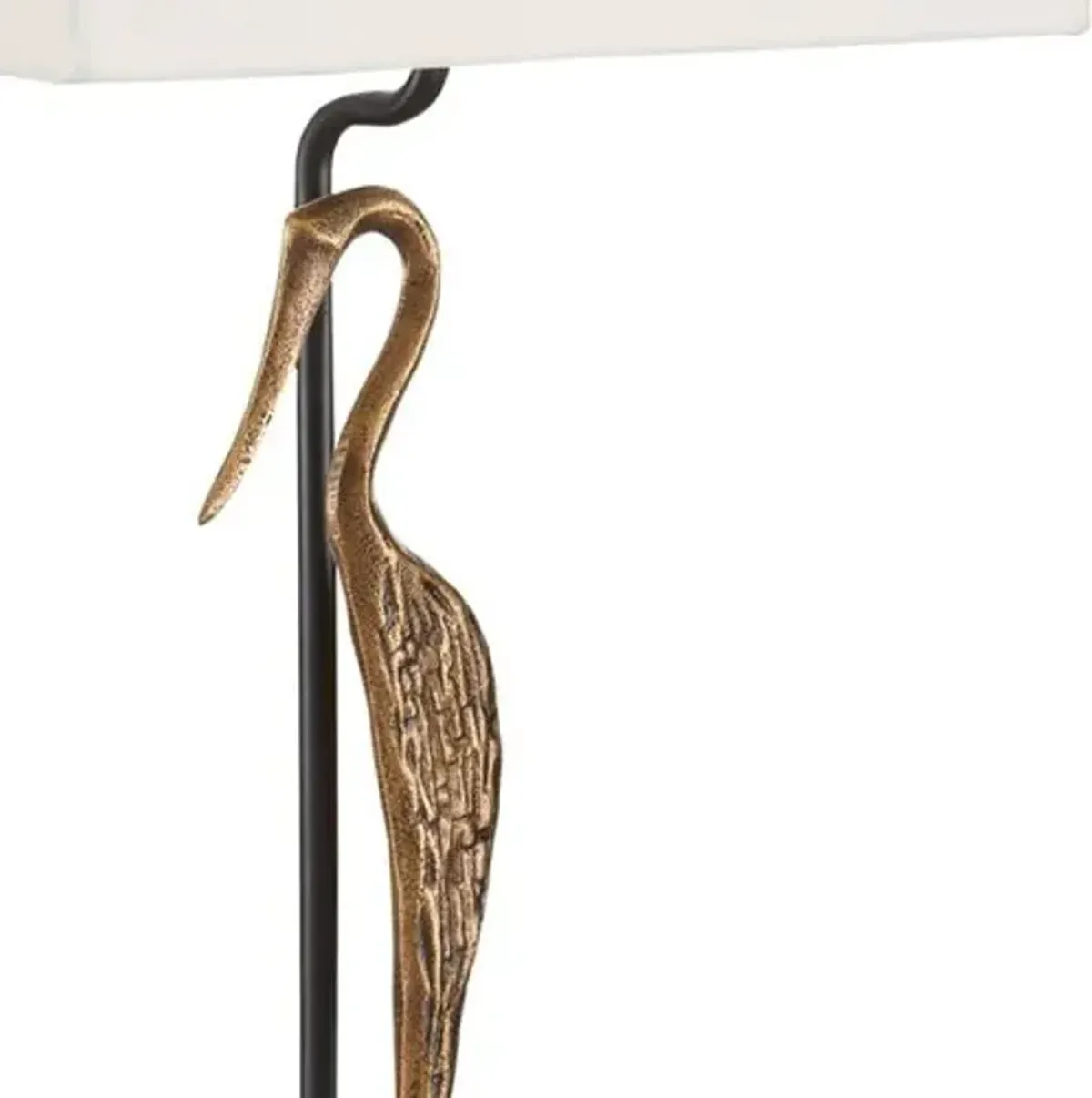 Antigone Table Lamp - Antique Brass/Black - Currey & Company - Brown