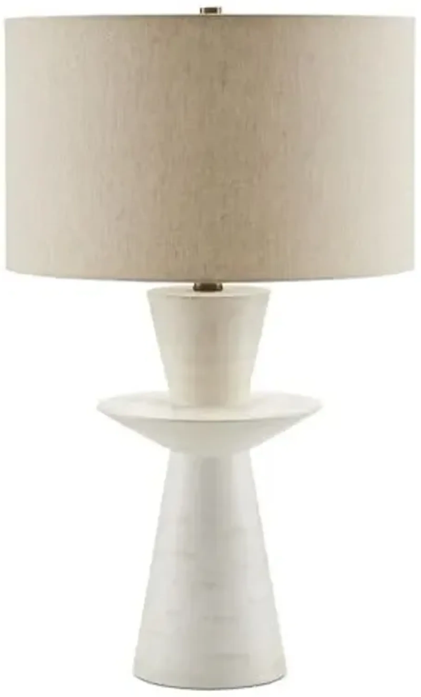 Cantata Table Lamp - Off White - Currey & Company - Ivory