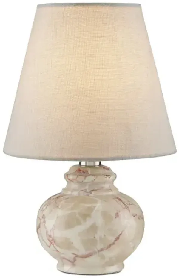Piccolo Mini Marble Table Lamp - Currey & Company - Gold