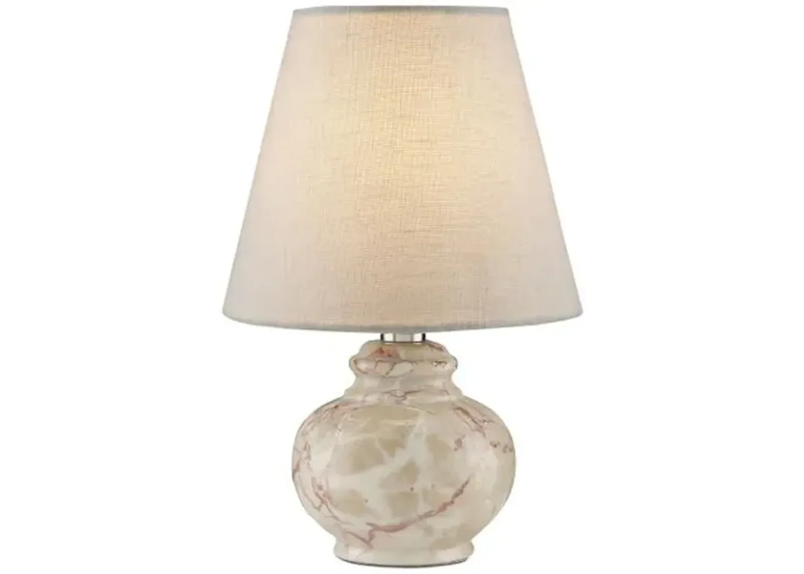 Piccolo Mini Marble Table Lamp - Currey & Company - Gold