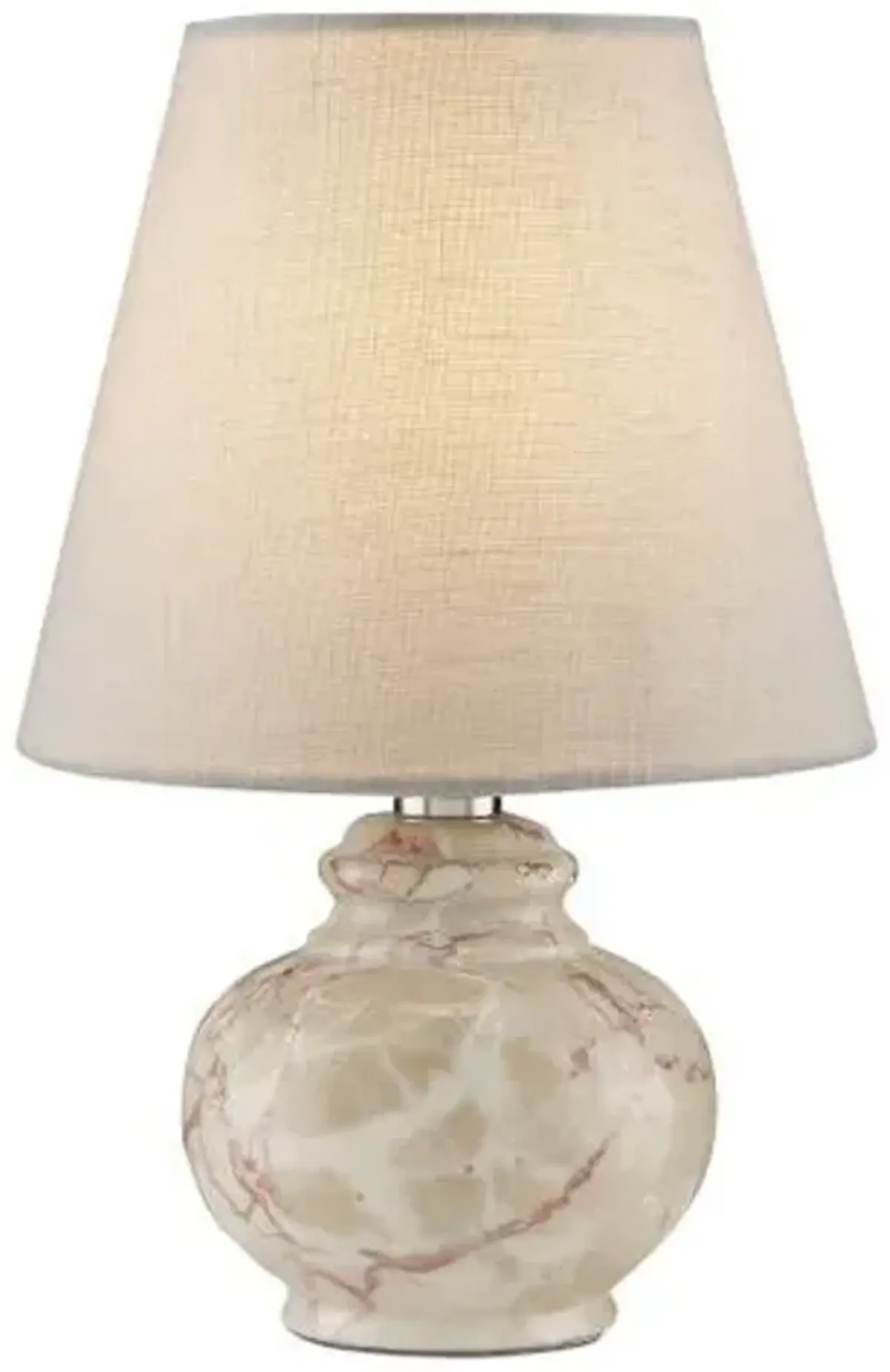 Piccolo Mini Marble Table Lamp - Currey & Company - Gold