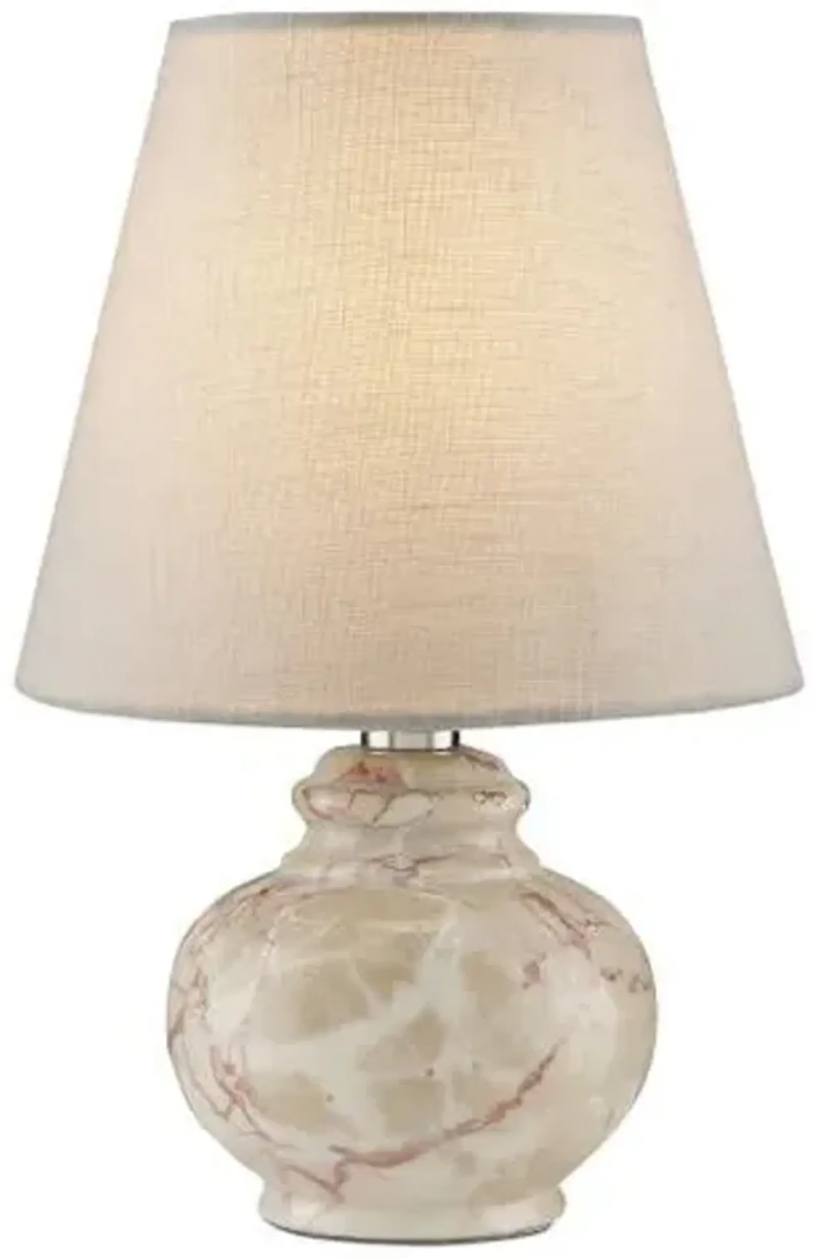 Piccolo Mini Marble Table Lamp - Currey & Company - Gold