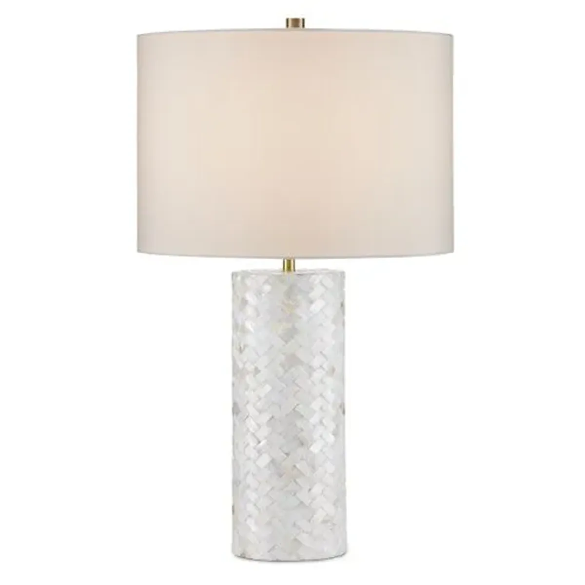 Meraki Mother of Pearl Table Lamp - Natural - Currey & Company - Gray