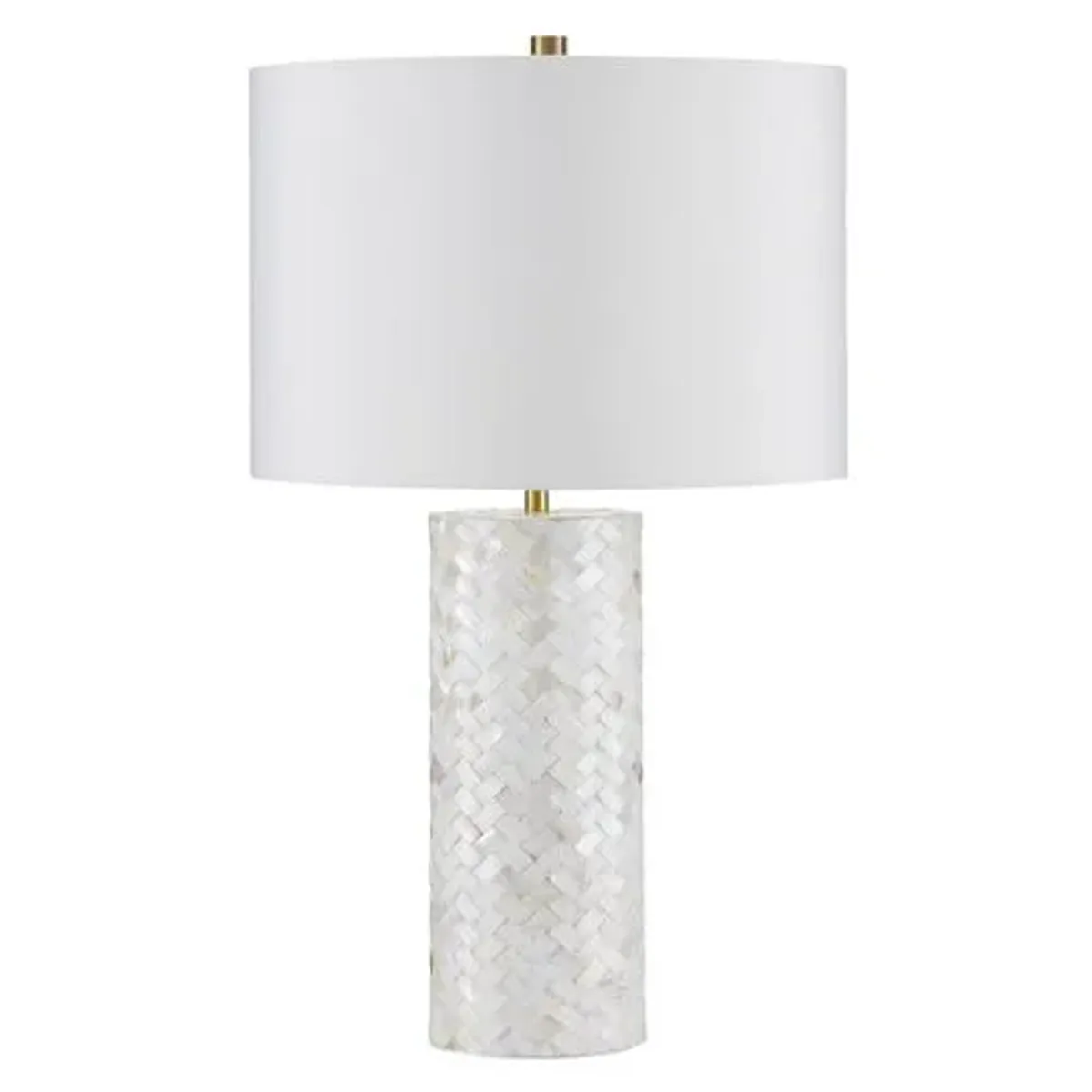 Meraki Mother of Pearl Table Lamp - Natural - Currey & Company - Gray