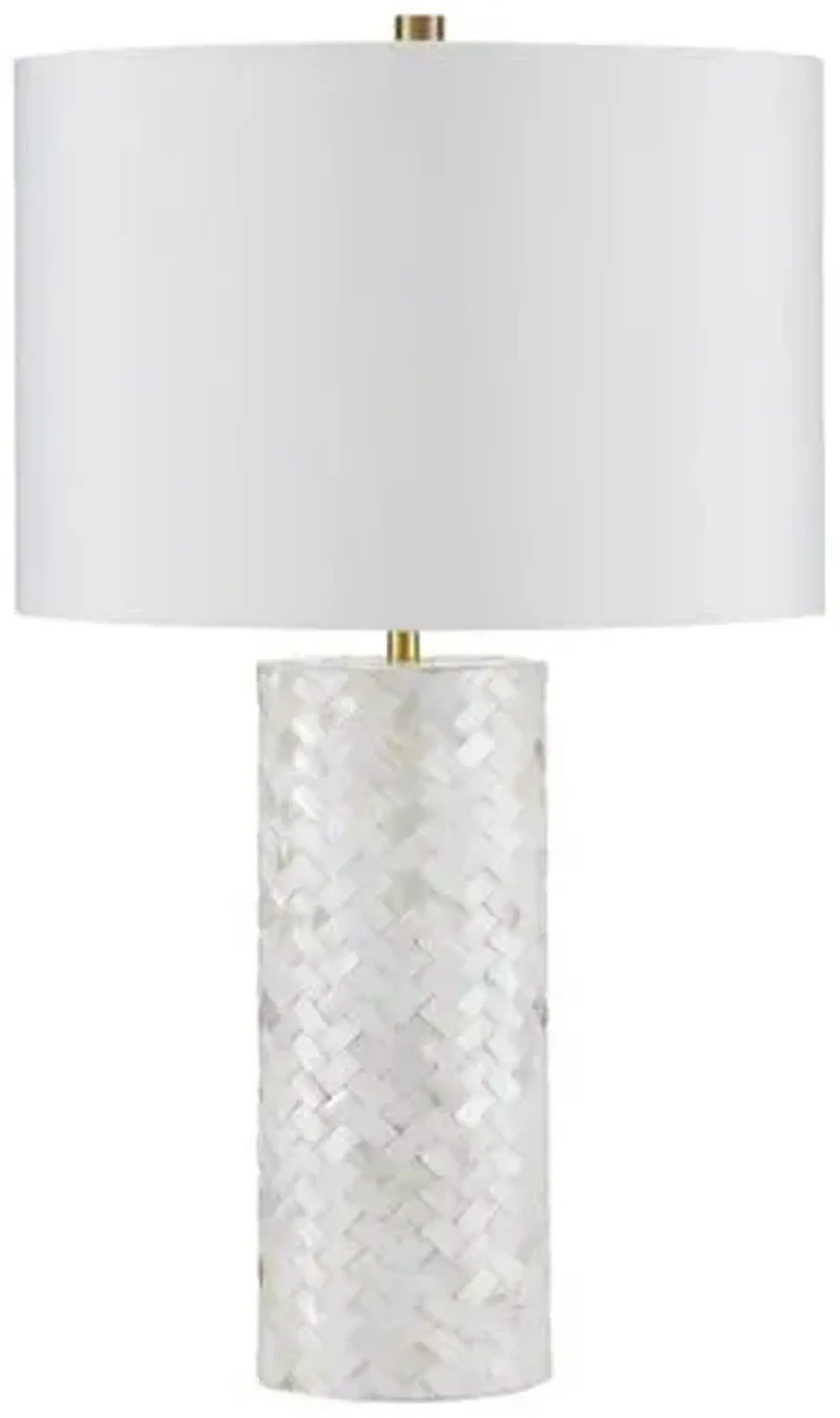 Meraki Mother of Pearl Table Lamp - Natural - Currey & Company - Gray